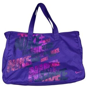 Nike Graphic Logo Canvas MultiPurpose Gym Tote Travel Work Bag